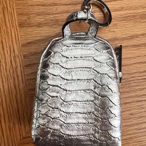 Victoria's Secret Silver Mini Backpack Keychain - Picture 3 of 3